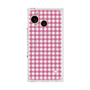 プレミアムスクエアケース with SnapMag［ Checkered Pink - ギンガムチェック ピンク ］