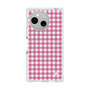 プレミアムスクエアケース with SnapMag［ Checkered Pink - ギンガムチェック ピンク ］