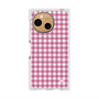 プレミアムスクエアケース with SnapMag［ Checkered Pink - ギンガムチェック ピンク ］
