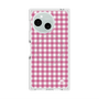 プレミアムスクエアケース with SnapMag［ Checkered Pink - ギンガムチェック ピンク ］