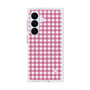 プレミアムスクエアケース with SnapMag［ Checkered Pink - ギンガムチェック ピンク ］