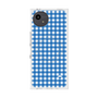 プレミアムスクエアケース with SnapMag［ Checkered Blue - ギンガムチェック ブルー ］