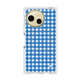 プレミアムスクエアケース with SnapMag［ Checkered Blue - ギンガムチェック ブルー ］