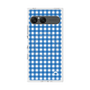 プレミアムスクエアケース with SnapMag［ Checkered Blue - ギンガムチェック ブルー ］