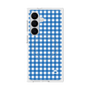 プレミアムスクエアケース with SnapMag［ Checkered Blue - ギンガムチェック ブルー ］