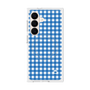 プレミアムスクエアケース with SnapMag［ Checkered Blue - ギンガムチェック ブルー ］