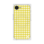 プレミアムスクエアケース with SnapMag［ Checkered Yellow - ギンガムチェック イエロー ］