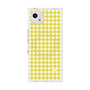プレミアムスクエアケース with SnapMag［ Checkered Yellow - ギンガムチェック イエロー ］