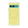 プレミアムスクエアケース with SnapMag［ Checkered Yellow - ギンガムチェック イエロー ］