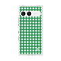 プレミアムスクエアケース with SnapMag［ Checkered Green - ギンガムチェック グリーン ］