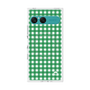 プレミアムスクエアケース with SnapMag［ Checkered Green - ギンガムチェック グリーン ］