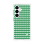 プレミアムスクエアケース with SnapMag［ Checkered Green - ギンガムチェック グリーン ］