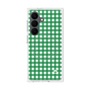 プレミアムスクエアケース with SnapMag［ Checkered Green - ギンガムチェック グリーン ］
