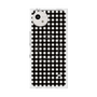 プレミアムスクエアケース with SnapMag［ Checkered Purple - ギンガムチェック ブラック ］