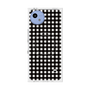 プレミアムスクエアケース with SnapMag［ Checkered Purple - ギンガムチェック ブラック ］