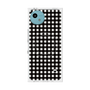 プレミアムスクエアケース with SnapMag［ Checkered Purple - ギンガムチェック ブラック ］