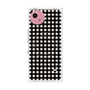 プレミアムスクエアケース with SnapMag［ Checkered Purple - ギンガムチェック ブラック ］