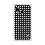 プレミアムスクエアケース with SnapMag［ Checkered Purple - ギンガムチェック ブラック ］