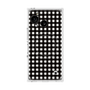 プレミアムスクエアケース with SnapMag［ Checkered Purple - ギンガムチェック ブラック ］