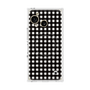 プレミアムスクエアケース with SnapMag［ Checkered Purple - ギンガムチェック ブラック ］