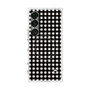 プレミアムスクエアケース with SnapMag［ Checkered Purple - ギンガムチェック ブラック ］