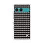 プレミアムスクエアケース with SnapMag［ Checkered Purple - ギンガムチェック ブラック ］