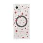 プレミアムスクエアケース with SnapMag［ Dippin dots Red - ディッピンドッツ レッド ］