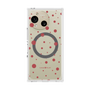 プレミアムスクエアケース with SnapMag［ Dippin dots Red - ディッピンドッツ レッド ］