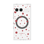 プレミアムスクエアケース with SnapMag［ Dippin dots Red - ディッピンドッツ レッド ］
