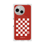 プレミアムスクエアケース with SnapMag［ Racing checkered flag Red - レーシングチェッカーフラッグ レッド ］