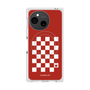 プレミアムスクエアケース with SnapMag［ Racing checkered flag Red - レーシングチェッカーフラッグ レッド ］