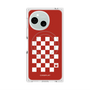 プレミアムスクエアケース with SnapMag［ Racing checkered flag Red - レーシングチェッカーフラッグ レッド ］