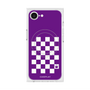 プレミアムスクエアケース with SnapMag［ Racing checkered flag Purple - レーシングチェッカーフラッグ パープル ］