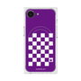 プレミアムスクエアケース with SnapMag［ Racing checkered flag Purple - レーシングチェッカーフラッグ パープル ］