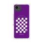 プレミアムスクエアケース with SnapMag［ Racing checkered flag Purple - レーシングチェッカーフラッグ パープル ］