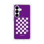 プレミアムスクエアケース with SnapMag［ Racing checkered flag Purple - レーシングチェッカーフラッグ パープル ］