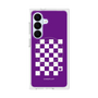 プレミアムスクエアケース with SnapMag［ Racing checkered flag Purple - レーシングチェッカーフラッグ パープル ］