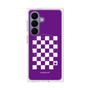 プレミアムスクエアケース with SnapMag［ Racing checkered flag Purple - レーシングチェッカーフラッグ パープル ］