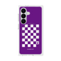 プレミアムスクエアケース with SnapMag［ Racing checkered flag Purple - レーシングチェッカーフラッグ パープル ］