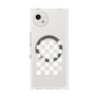 プレミアムスクエアケース with SnapMag［ Racing checkered flag White - レーシングチェッカーフラッグ ホワイト ］