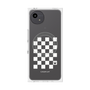 プレミアムスクエアケース with SnapMag［ Racing checkered flag White - レーシングチェッカーフラッグ ホワイト ］