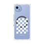 プレミアムスクエアケース with SnapMag［ Racing checkered flag White - レーシングチェッカーフラッグ ホワイト ］