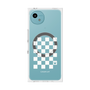プレミアムスクエアケース with SnapMag［ Racing checkered flag White - レーシングチェッカーフラッグ ホワイト ］