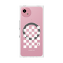 プレミアムスクエアケース with SnapMag［ Racing checkered flag White - レーシングチェッカーフラッグ ホワイト ］