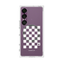 プレミアムスクエアケース with SnapMag［ Racing checkered flag White - レーシングチェッカーフラッグ ホワイト ］