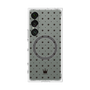 プレミアムスクエアケース with SnapMag［ CASEPLAY Crown dots Black - ケースプレイ・クラウン・ドッツ ブラック ］