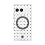 プレミアムスクエアケース with SnapMag［ CASEPLAY Crown dots Black - ケースプレイ・クラウン・ドッツ ブラック ］