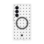 プレミアムスクエアケース with SnapMag［ CASEPLAY Crown dots Black - ケースプレイ・クラウン・ドッツ ブラック ］