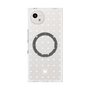 プレミアムスクエアケース with SnapMag［ CASEPLAY Crown dots White - ケースプレイ・クラウン・ドッツ ホワイト ］