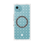 プレミアムスクエアケース with SnapMag［ CASEPLAY Crown dots White - ケースプレイ・クラウン・ドッツ ホワイト ］